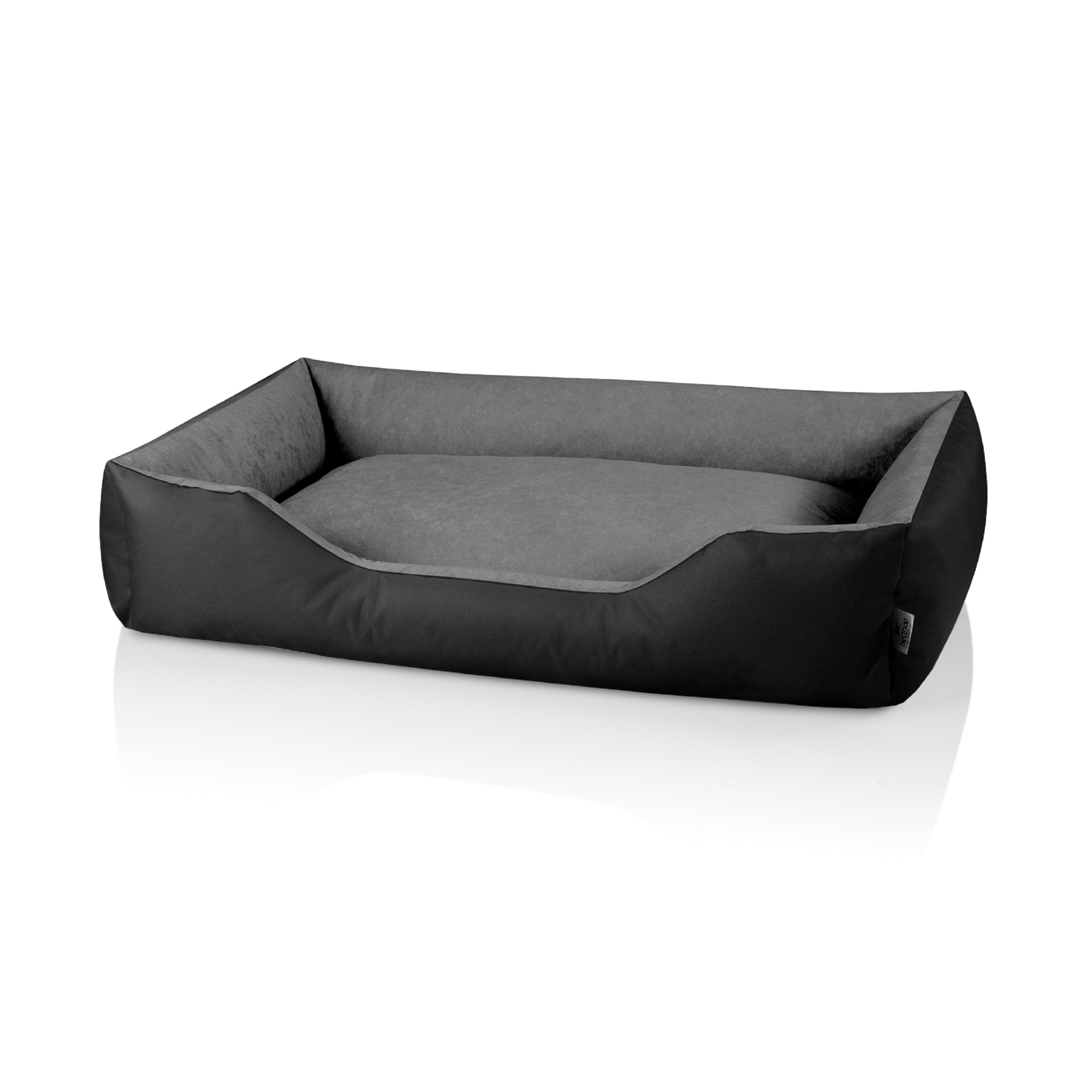 BedDog Hundebett XXL - Hundekissen - Hundekorb - Hundecouch - Hundesofa - Bezug abziehbar, Waschbar, für Mittel-Große Hunde