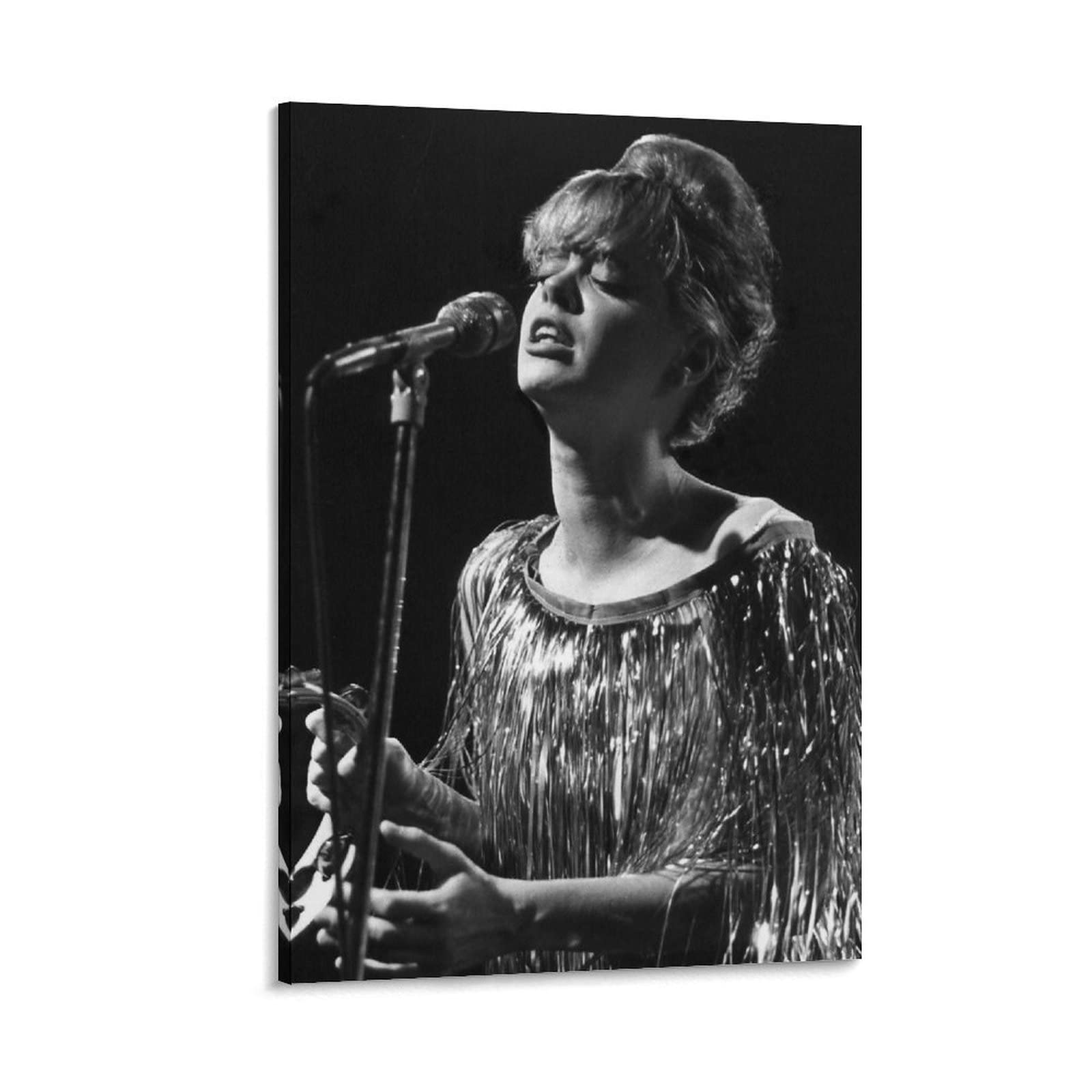 YunMengZe American Singer Cindy_Wilson Sings Canvas Picture Print Home Bedroom Decor Posters 08x12inch(20x30cm)