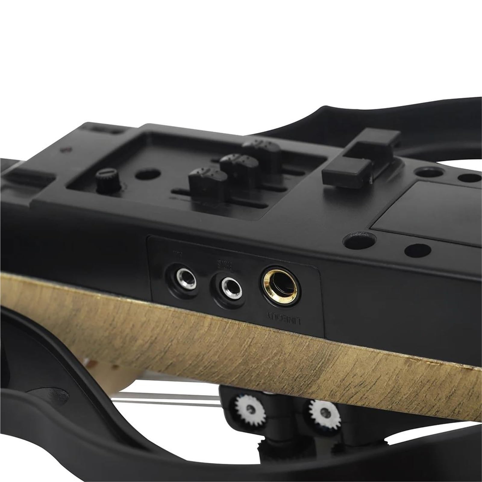 Violino Elettroacustico 4/4 Con Venature Del Legno Auricolari Silenziosi Per Elettroacustico Che Collegano Il Set Per Principianti Di (Violin)