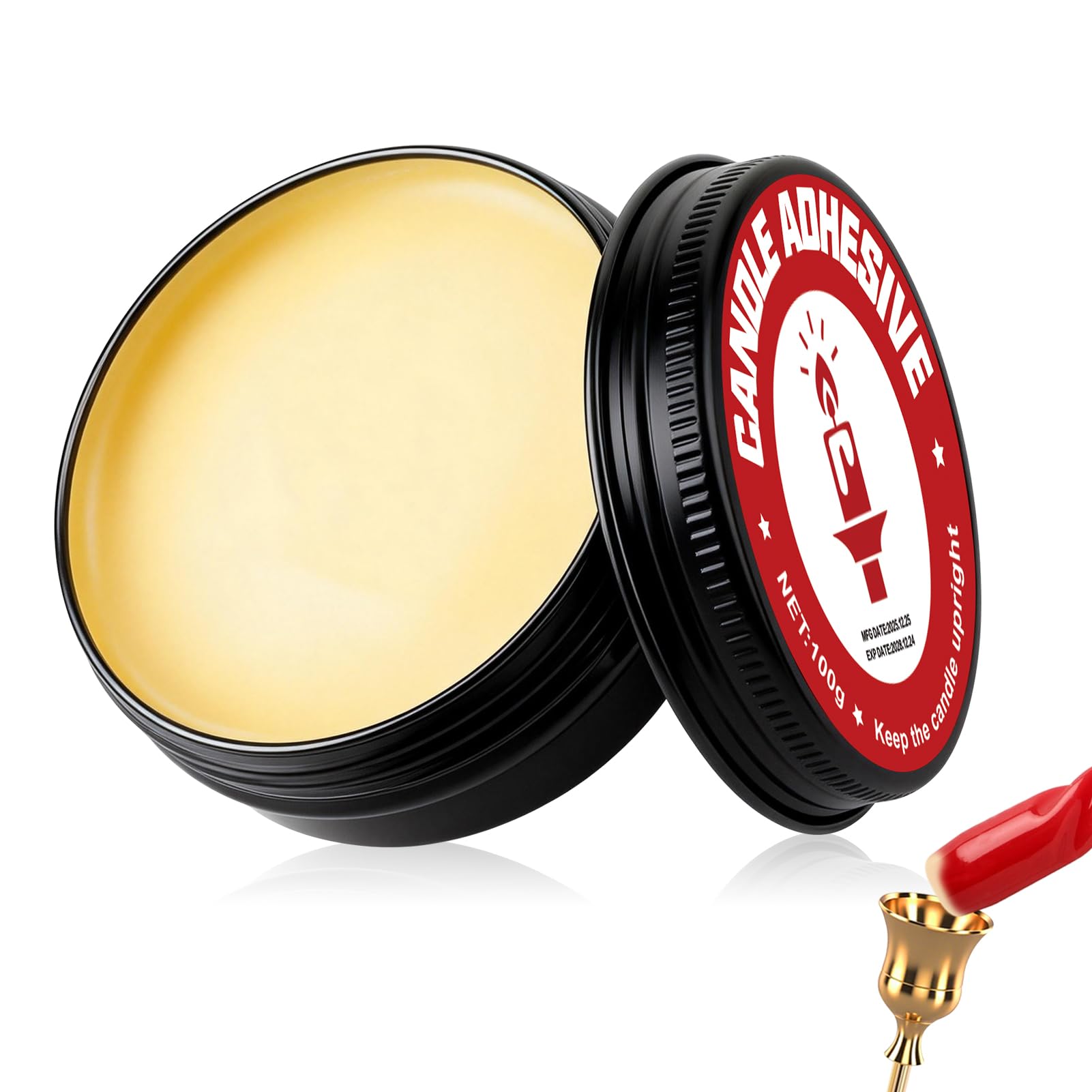Candle Adhesive, Candles Glue to Hold Candles in Place for Candlestick