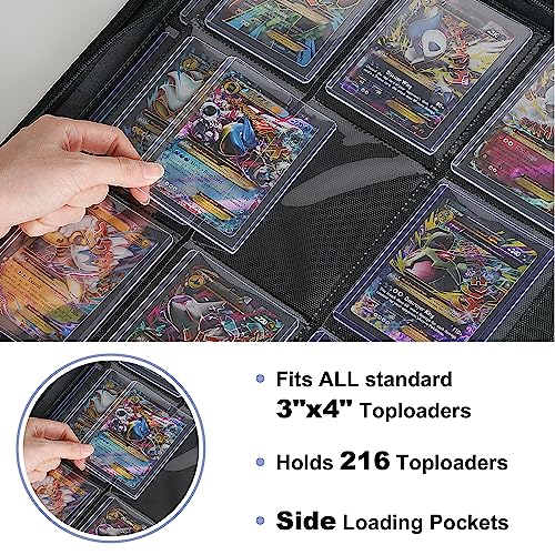 Toploader Binder classeur de cartes rigide PREZA noir épuré