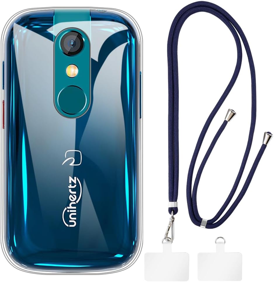 Crossbody/Neck Strap TPU Phone Case Combo Compatible with Unihertz Jelly Star, Shockproof Protective Cover with Adjustable Lanyard