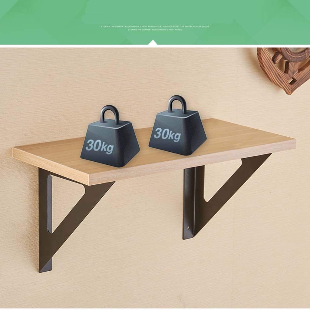 Floating Shelves Tripod Triangle Shelf Brackets，90°Angle Wall Mounted Shelf Supporter Bracket Frame,2 Pcs Shelf Brackets