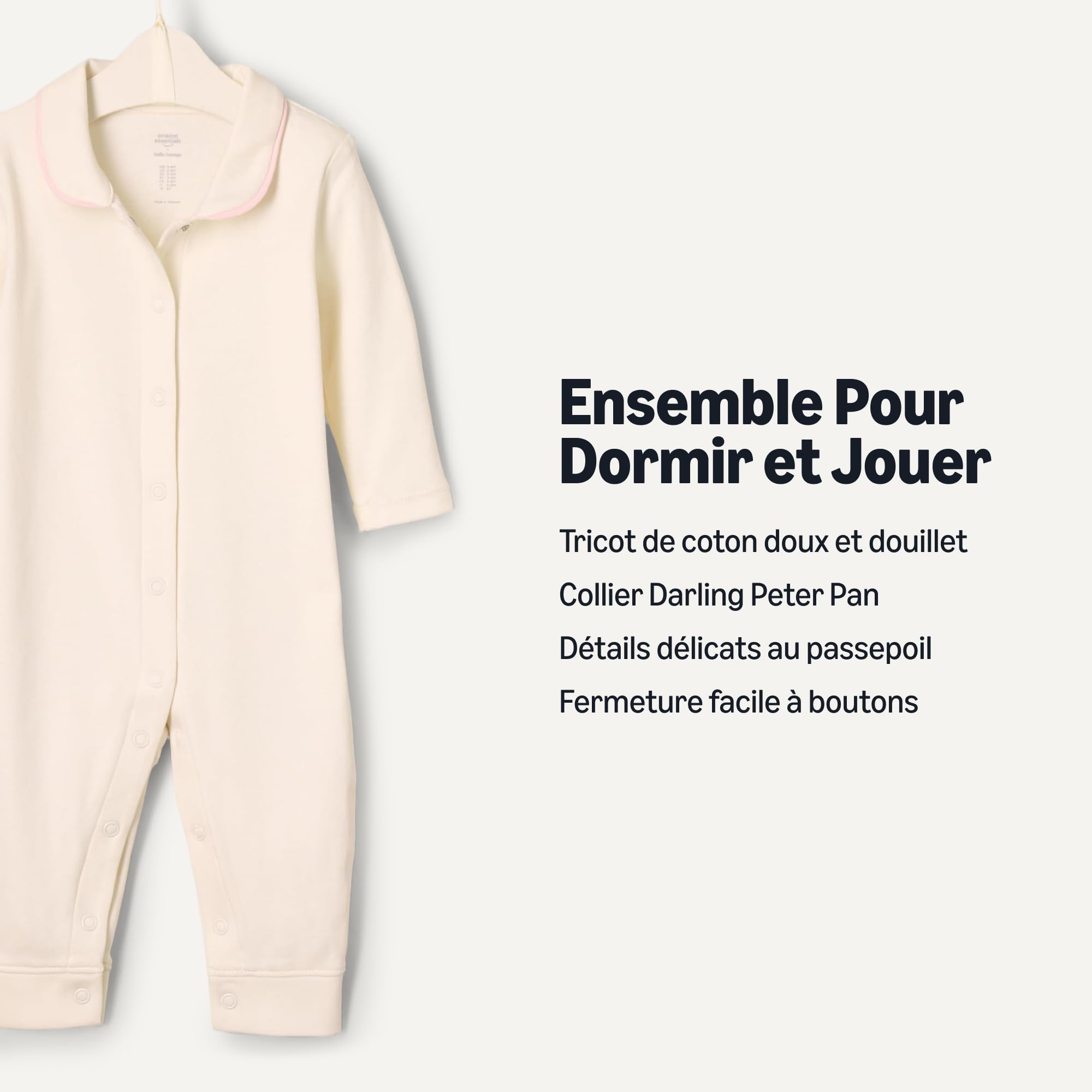 Amazon Essentials Unisexe - Bébé Pyjama sans Pieds