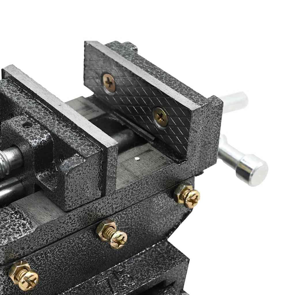 Amazon | vidaXL 手動操作式 横送り台/ボール盤用 バイス 70mm