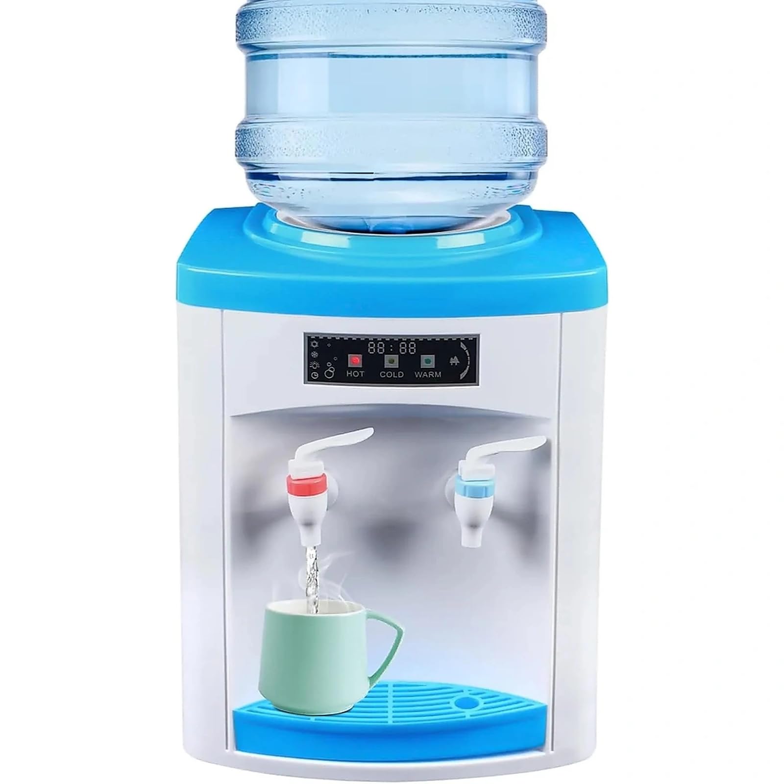 Dispensador de agua fría y caliente eléctrico 550 W para garrafas 4,5–18,9 L – compacto de mesa (sin cubo)