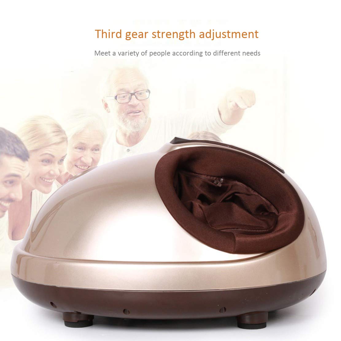 Massaggiatore Elettrico del Piede di Shiatsu della Macchina del massaggiatore del Piede con Calore Che impasta Profondo per Il Massaggio dei Piedi e Sollievo dallo Stress in casa e in Ufficio