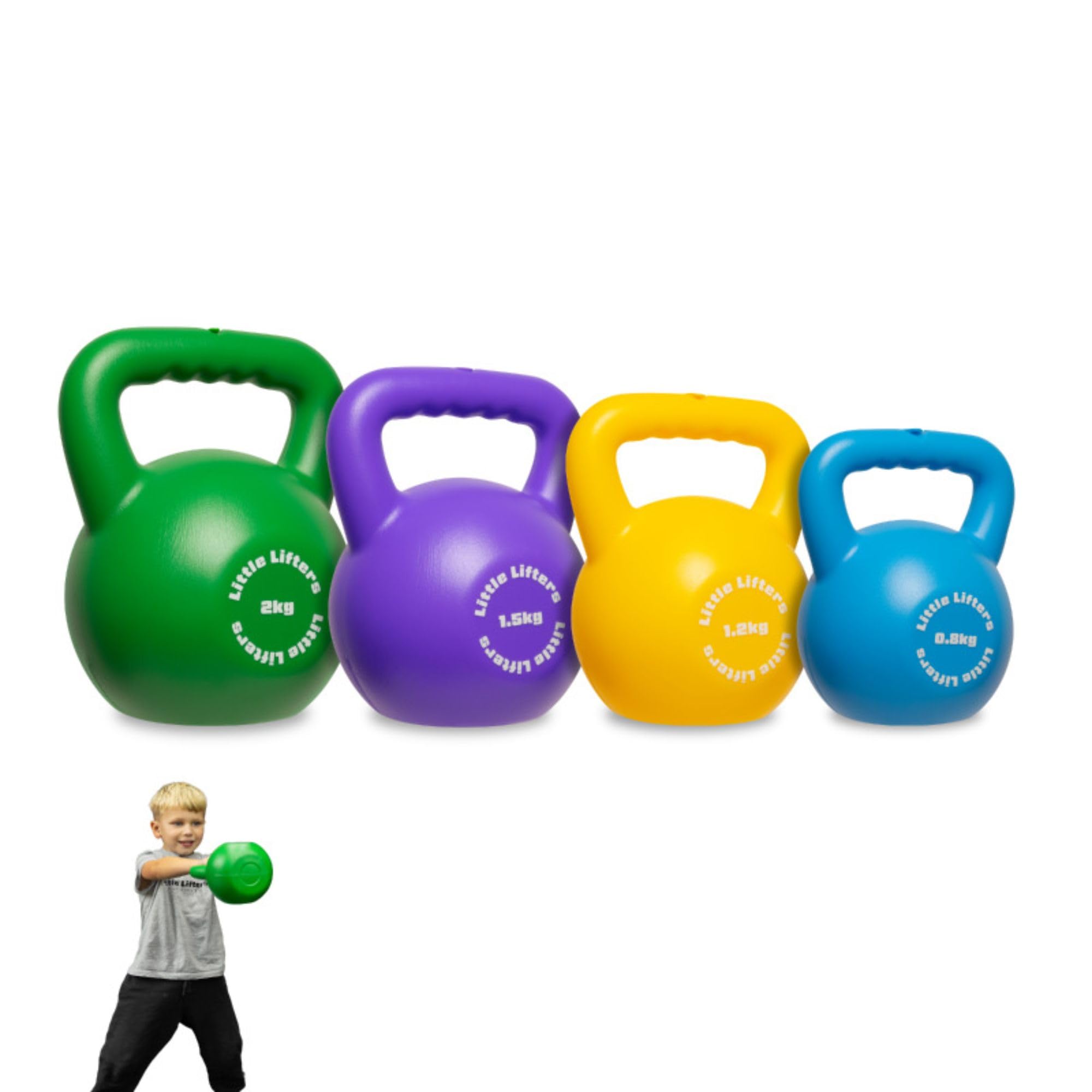 Little Lifters Kids Kettlebell Set – Toy Kettlebell Weights Sets For Children, Water Fill Adjustable Exercise Weights, Non-Toxic Kids Workout Equipment For Fun Active Play