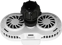 Generic Radiador de Telefone, Refrigerador de Telefone Celular, Ventilador Duplo, Semicondutor Silencioso, ABS para Transmissão Ao (Branco)