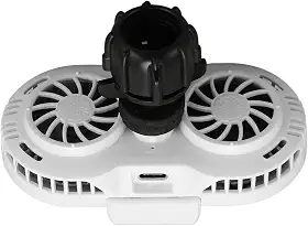 Generic Radiador de Telefone, Refrigerador de Telefone Celular, Ventilador Duplo, Semicondutor Silencioso, ABS para Transmissão Ao (Branco)