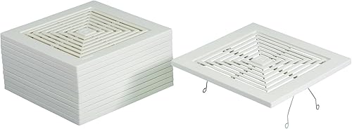 Broan BP46 - Ventilador de baño, montaje de rejilla montada en resorte, color blanco