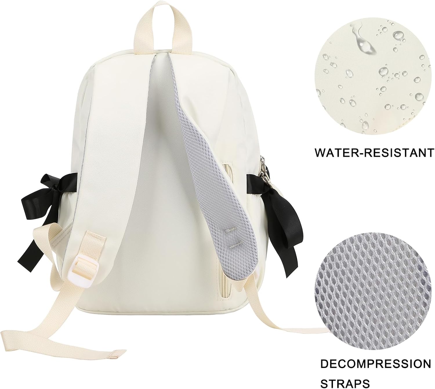 Phaoullzon Toddler Preschool Backpack for Girls - Kids Bow Ballet Dance Bags - Image 5