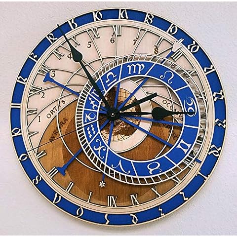 Fancylife Prague Astronomical Clock Creative Living Room Wall Wall Quartz Twelve Zodiac Art Clock Cover