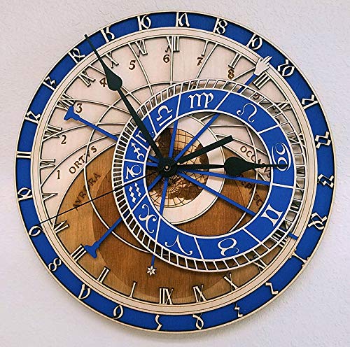 Prague Astronomical Clock Creative Living Room Wall Wall Quartz Twelve Zodiac Art Clock 30 cm