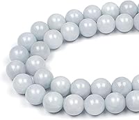Vista 28 de MJDCB Cuentas de piedra natural de jade zafiro redondas sueltas para hacer joyas DIY Pulsera Collar (8mm)