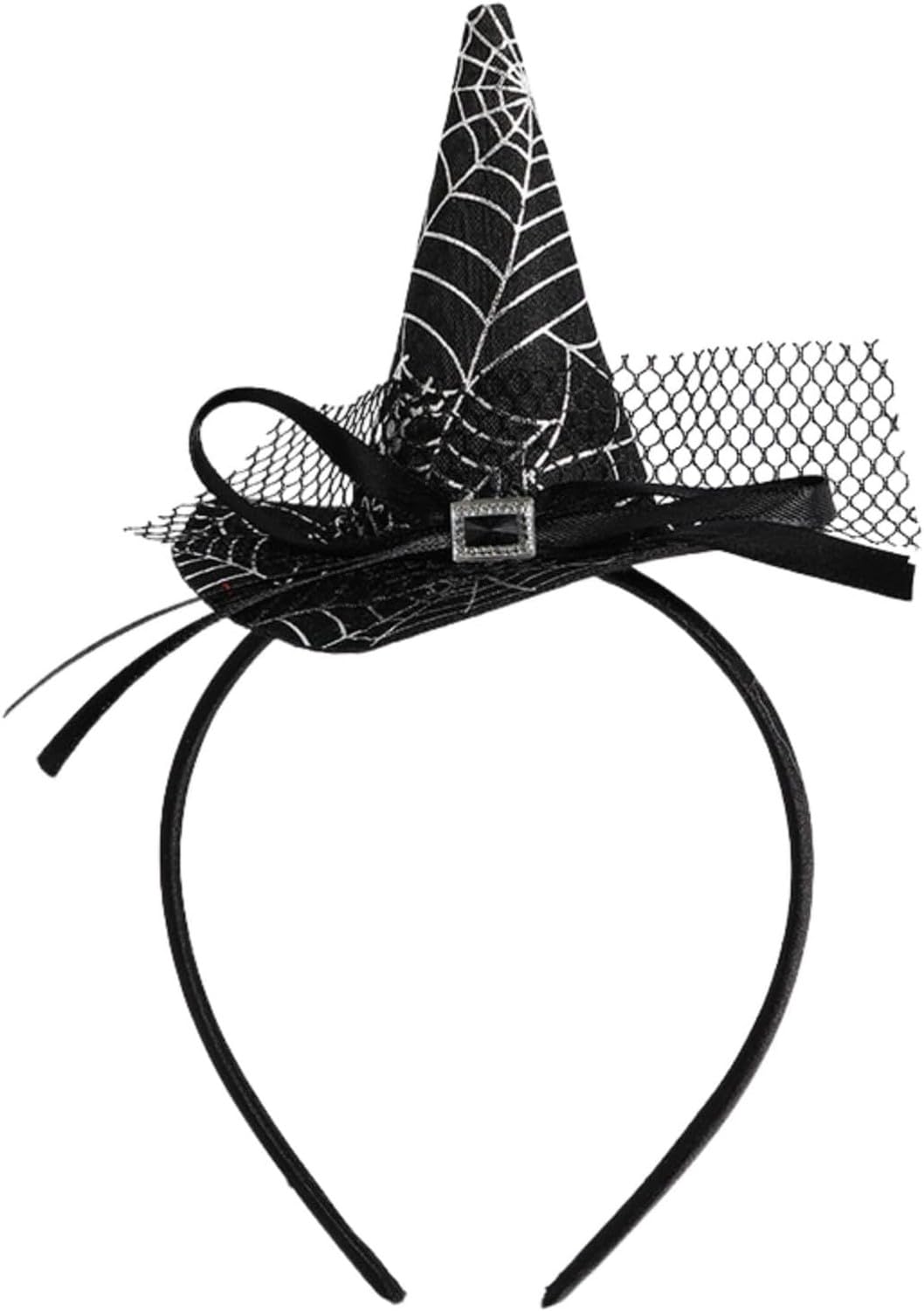 KGAIXN Witch Hat Hairbands Halloween Headbands for Women Women Kids Halloween Hair Hoops Hair Accessories Goth, Black, M