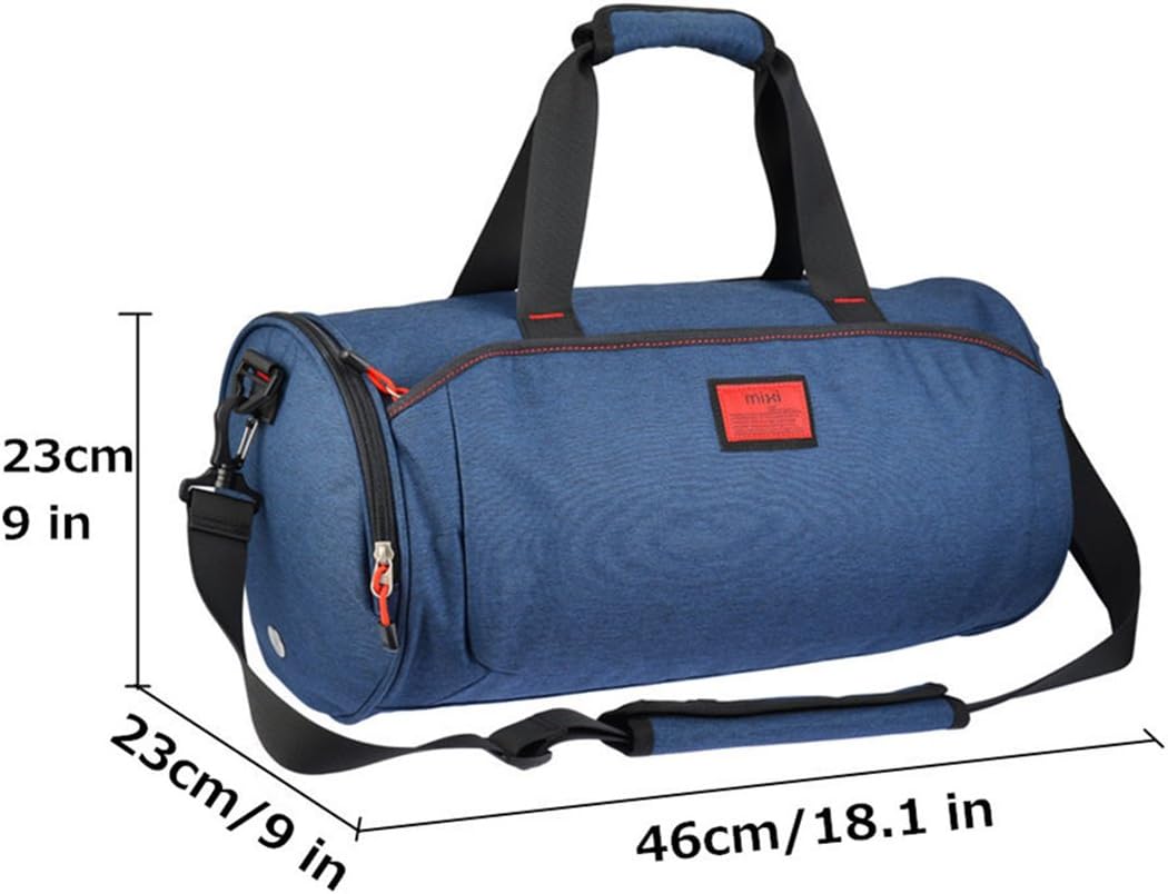 Cool NEW! Duffel Style Carry On Sports Travel Bag with Shoulder Strap, Zippered Compartments