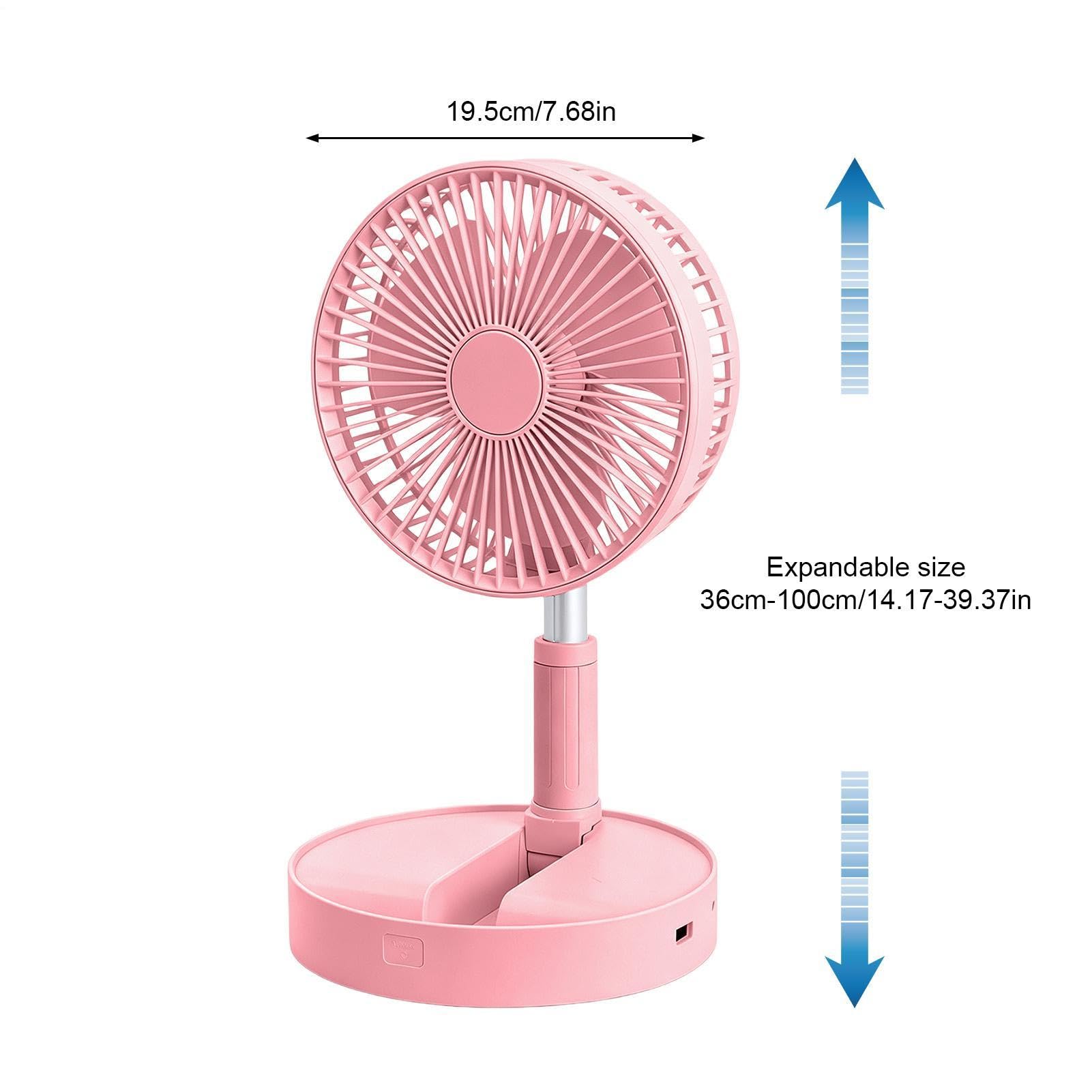 Ventilatore piantana portatile Soffiatore Oscillante Inclinabile A 185° | Ventilatore Da Tavolo Pieghevole Silenzioso Per Campeggio Viaggio Tenda Cucina Ufficio Camera
