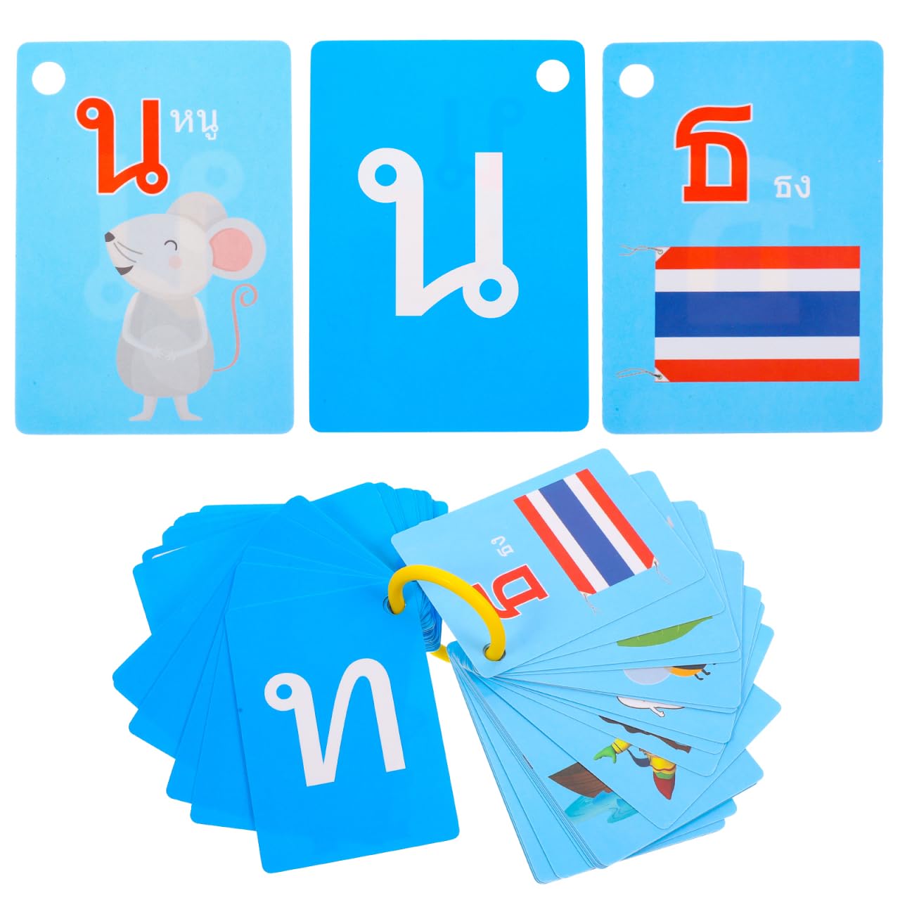 UPKOCH Vocabulary Flash Cards for Toddlers and Preschoolers - 90 Colorful Educational Study Cards with Illustrated Letters for Early Reading Skills at Home or School