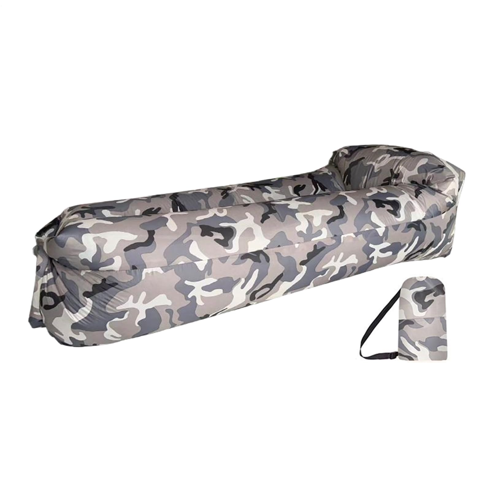 Canapé gonflable et chaise longue de camping bleu pour l'extérieur