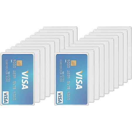 10-Pack Waterproof Medicare Card Protectors - PVC Sleeves For Credit Cards & IDs