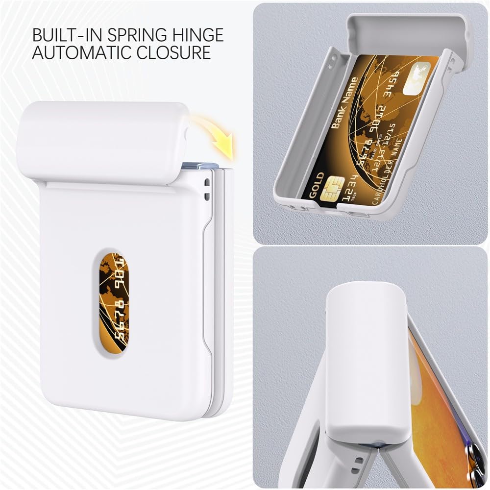 Generic do Samsung Galaxy Z Flip6 (kolor: ciemnofioletowy) odporny na wstrząsy portfel etui na karty twarde etui