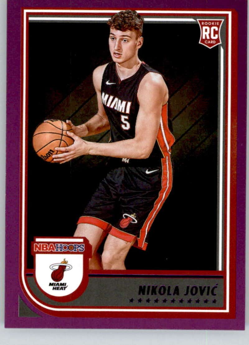 Amazon.com: 2022-23 Panini NBA Hoops Purple #256 Nikola Jovic RC