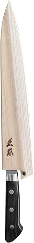 Miniatura 5 de MASAMOTO Sujihiki - Funda para cuchillo de rebanar de 10.5 pulgadas (10.630 in) para las series VG y AT, cuchillo japonés Saya con alfiler, cubierta