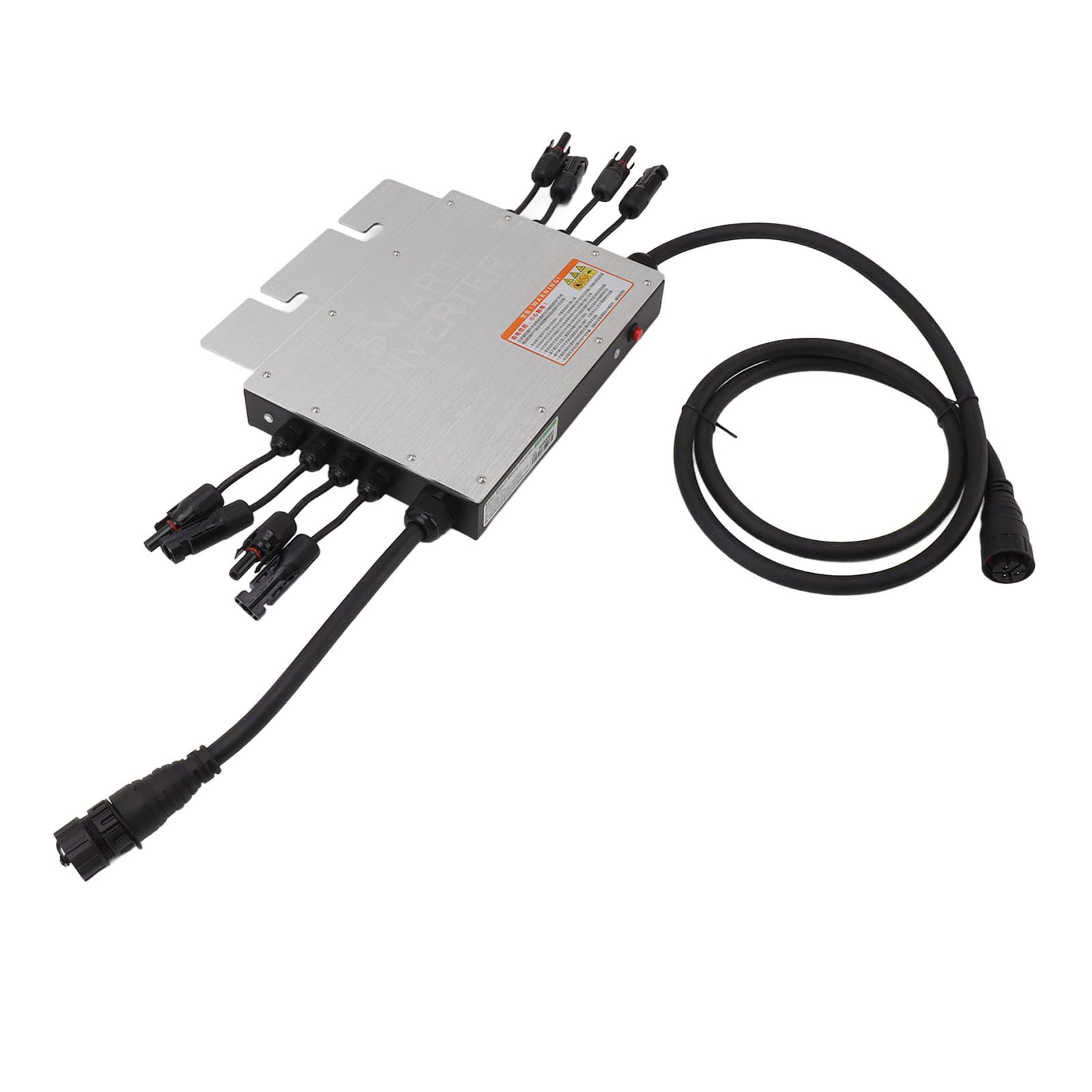 KUIDAMOS Inversor Solar de 1200 W, Microinversor WiFi Compacto para Generación de Energía Optimizada de Conexión a Red en Sistemas Residenciales de Aluminio