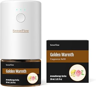 Home Scent Refill for Space Fragrance Diffuser SF101/SF101S, Up to 120 Days of Premium Fragrance per Refill, Household Essential 1 Pack, Golden Warmth
