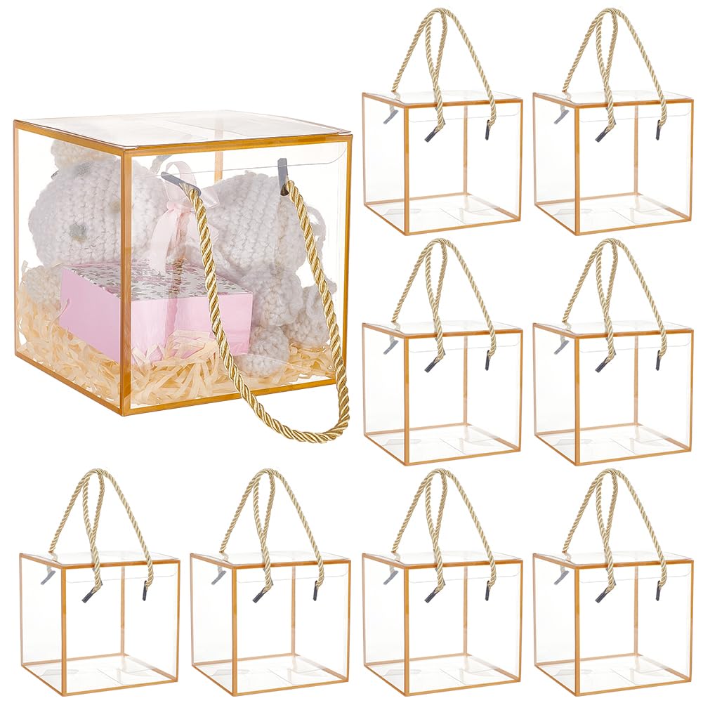 Amazon.com: BENECREAT 10 Set Transparent Favor Boxes, 4.7x4.7x4.7