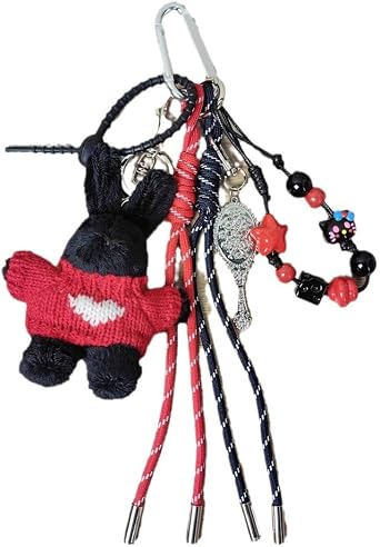 Cutecore Purse Charms for Handbags Coquette Kawaii Key Fob Shoujo Bag Charms Fairycore Harajuku Keychains Preppy Decor