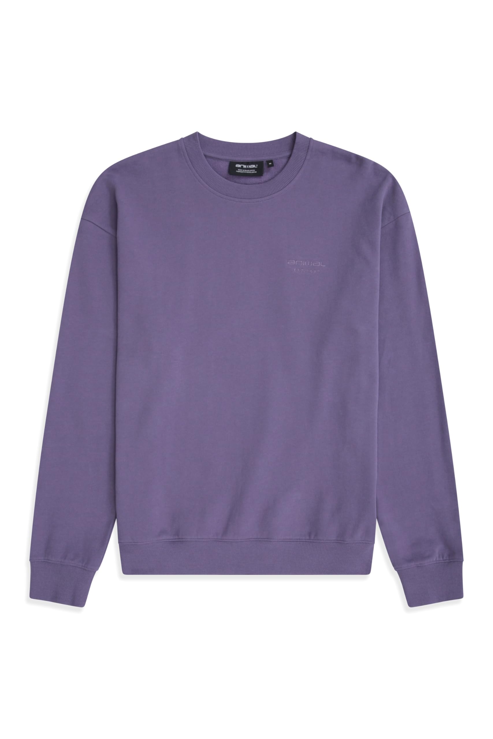 Animal Jonah Mens Cotton Sweatshirt - Comfortable Pullover with Elasticated Cuffs & Hem - Autumn Winter, Outdoors, Holiday, Walking & Hiking