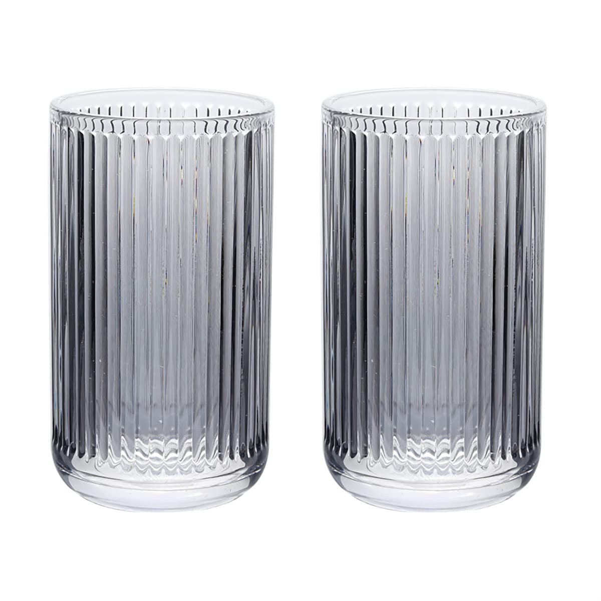 Gaolinci 2 Pcs Glass Tumbler Cup,Toothbrush Holder, Bathroom Cups, 13 oz