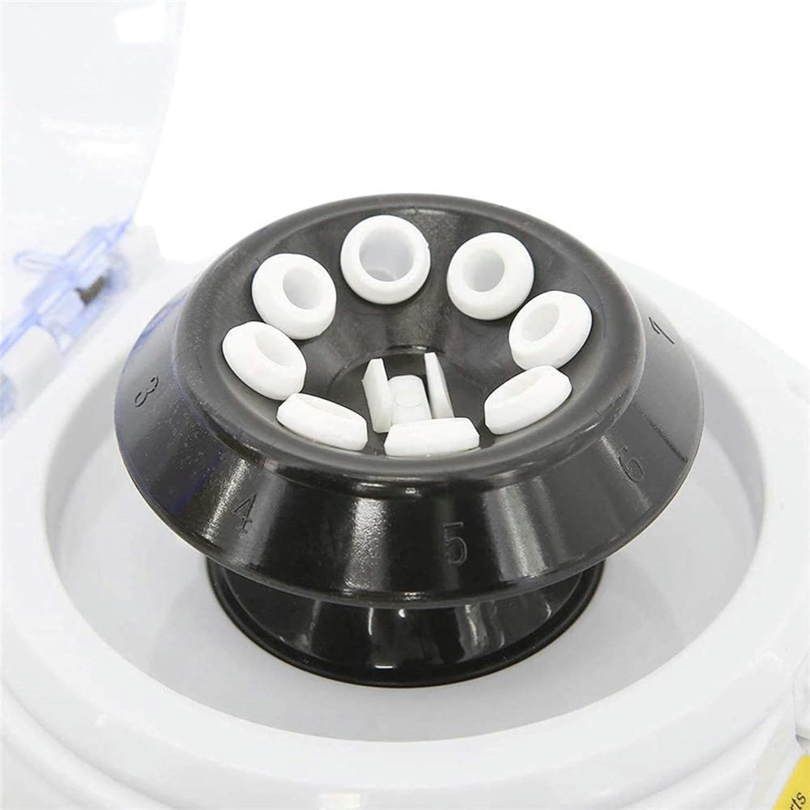 Mini máquina centrífuga Centrífuga de laboratorio clínico de mesa de 4000 RPM con tapa Incluye rotor de 8 posiciones para microtubos de 0,2 ml, 0,5 ml, 1,5 ml y 2,0 ml para biología, química medicinal