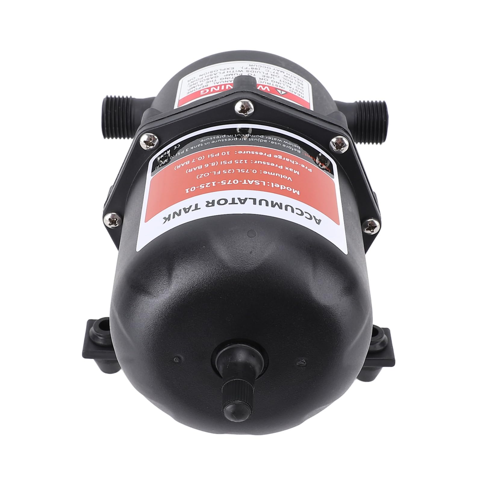 HEEPDD Accumulateur d'eau pour Camping-Car, Mini Réservoir sous Pression, Volume de 0,75 L pour Bateaux et Camping-Cars, Réduit la Pulsation de la Pompe avec Une efficacité de 125 Psi | Réduit la Pulsation de la Pompe,Facile à Installer,Pour Bateaux et Ca