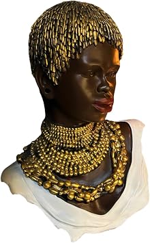 Oloori 13.8 inch, bust, decoration statue, craft sculpture, trinket, art, handmade gift Mukemel Designs -BTC0031