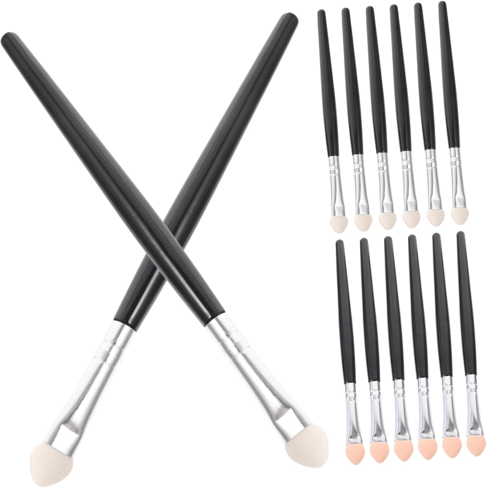 STOBOK 4 Sätze Runder Schwamm Pinsel Flauschiger Lidschattenpinsel Detail Schrubber Pastell Schaum Pfanne Pastell Schwamm Malschwamm Malschwamm 48 Stück * 4