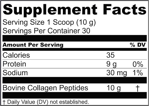 1MD Nutrition Collagen Peptides - Hydrolyzed Collagen Powder Types I & III for Women & Men - Joint, Hair & Nail Support - Unflavored - 30 Servings