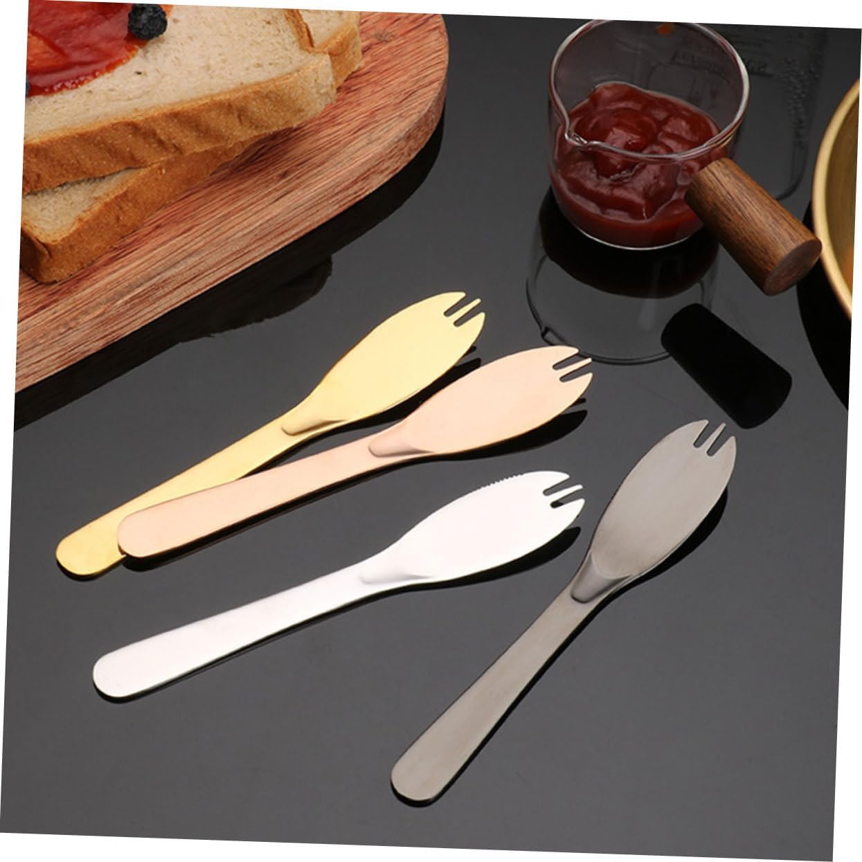 4pcs Stainless Steel Butter Knives for Food and Cake Cutting