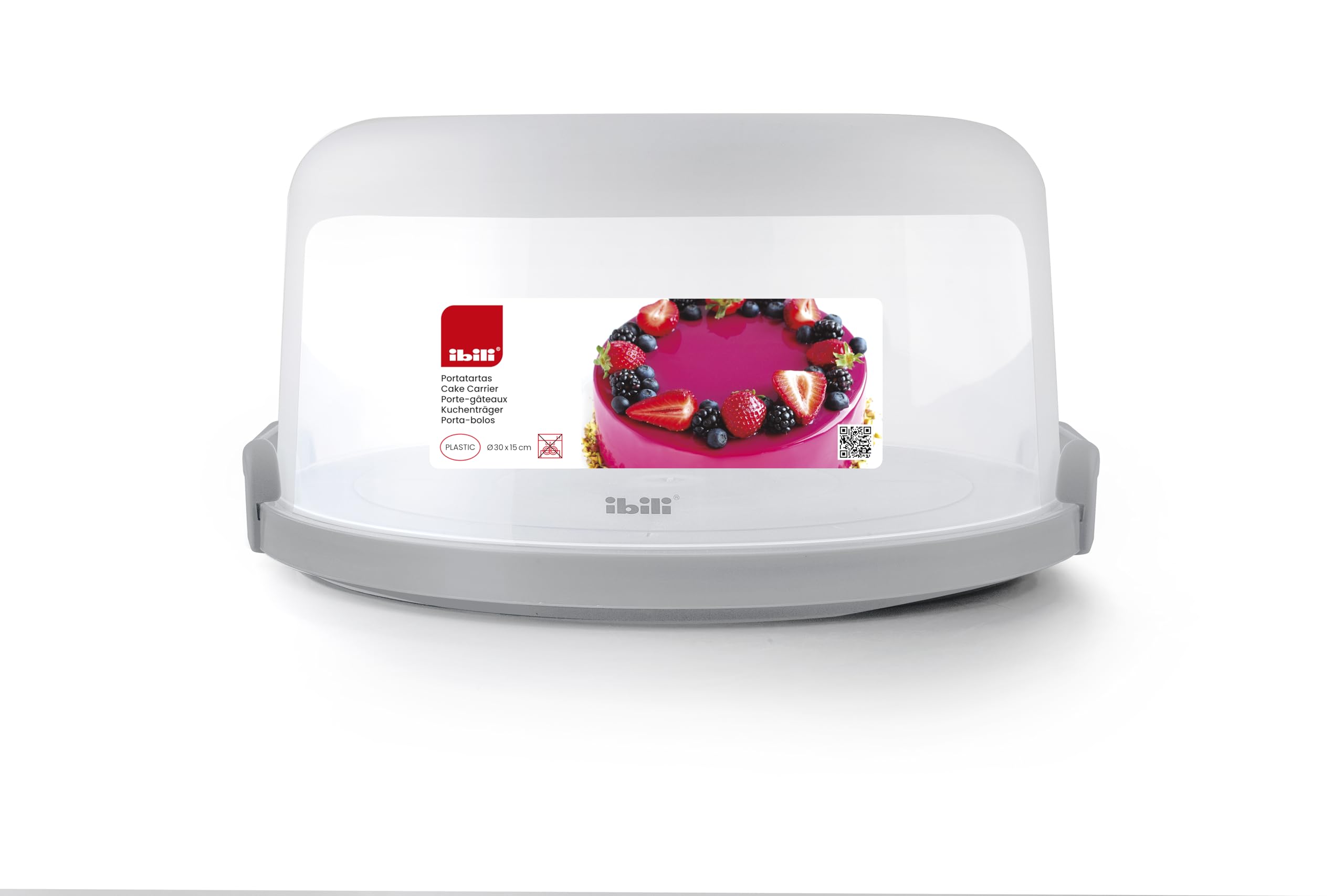 Portatorta In Plastica Con Coperchio - 35 Cm Di Diametro, Altezza 15 Cm, Marca Heidrun - Foto 6