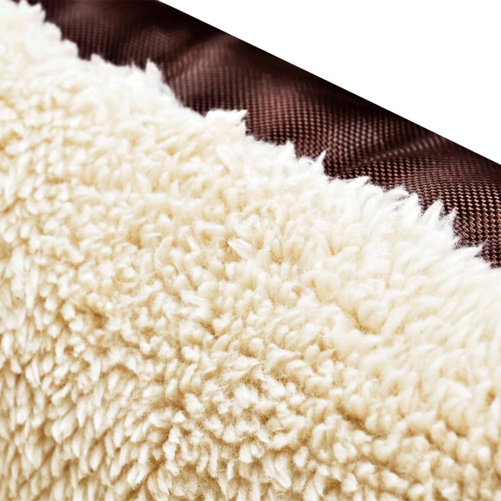 Cama cálida para perros con cojín acolchado S marrón beige, antideslizante, impermeable, lavable, suave para perros y gatos, ideal como cama para dormir, canasta para perros, cama o cuna de