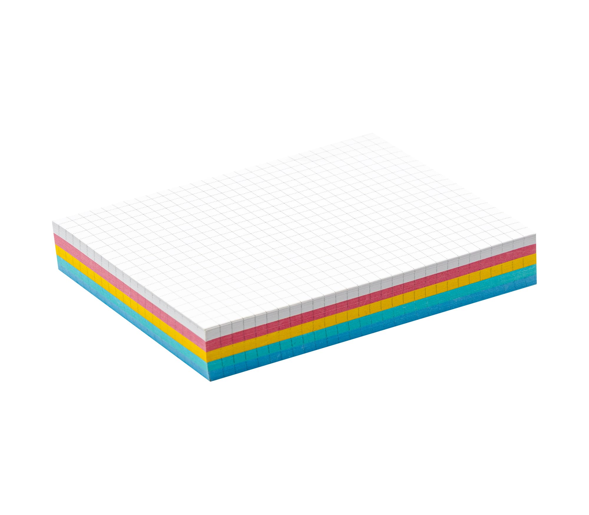 TSI Fiszki A6 posortowane pod względem koloru, opakowanie 100 sztuk, w kratkę, wymiary: DIN A6 (148 x 105 mm), nr art. 65856