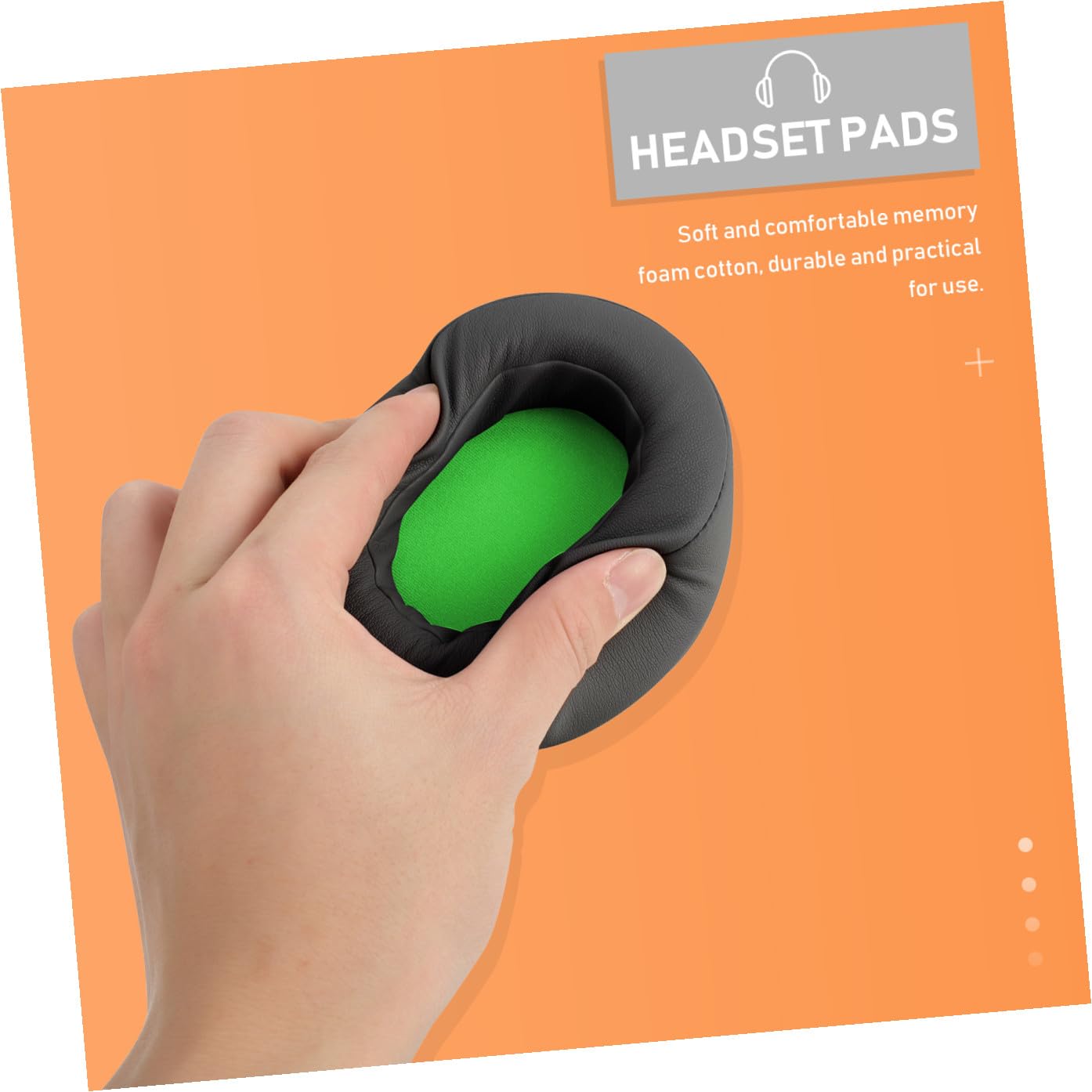 Mobestech 3pares Almohadillas De Repuesto para Auriculares Kraken Cómodas y Fáciles De Instalar Pack De Diseño Ergonómico Mejoran La Calidad del Sonido
