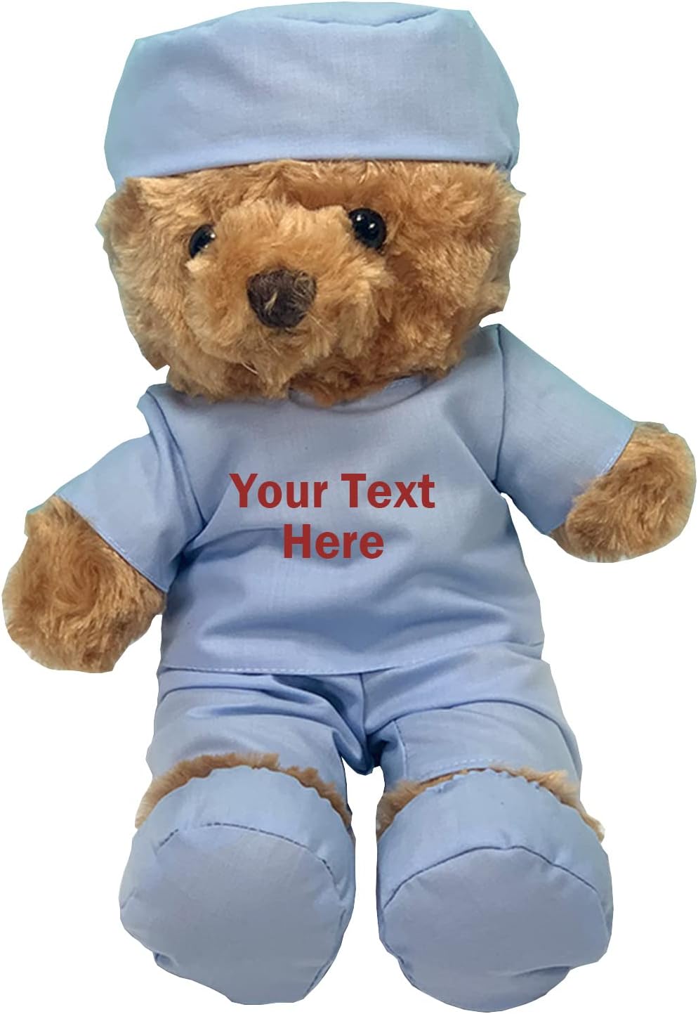 Personalized Doctor Nurse Teddy Bear Stuffed Animal Plush with Customized Text or Blessing, Personalized Gifts for Birthday or Graduation Gifts for College University Graduation (11 inch)