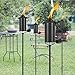 ZSZMFH 4 Pack Metal Torch for Outside, 16oz Outdoor Metal Torch Garden Décor,59-Inch Upgraded Citronella Torches with 3-Prong Grounded Stake, Table Top Torches for Party Patio Pathway