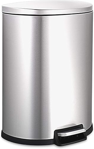 NINESTARS AMZ-SOT-50-3 - Bote de basura de 13.2 galones, acero inoxidable