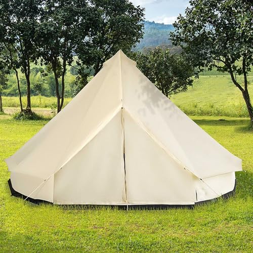Carpa impermeable tipo campana 16.5ft para 10 personas beige miniatura 2