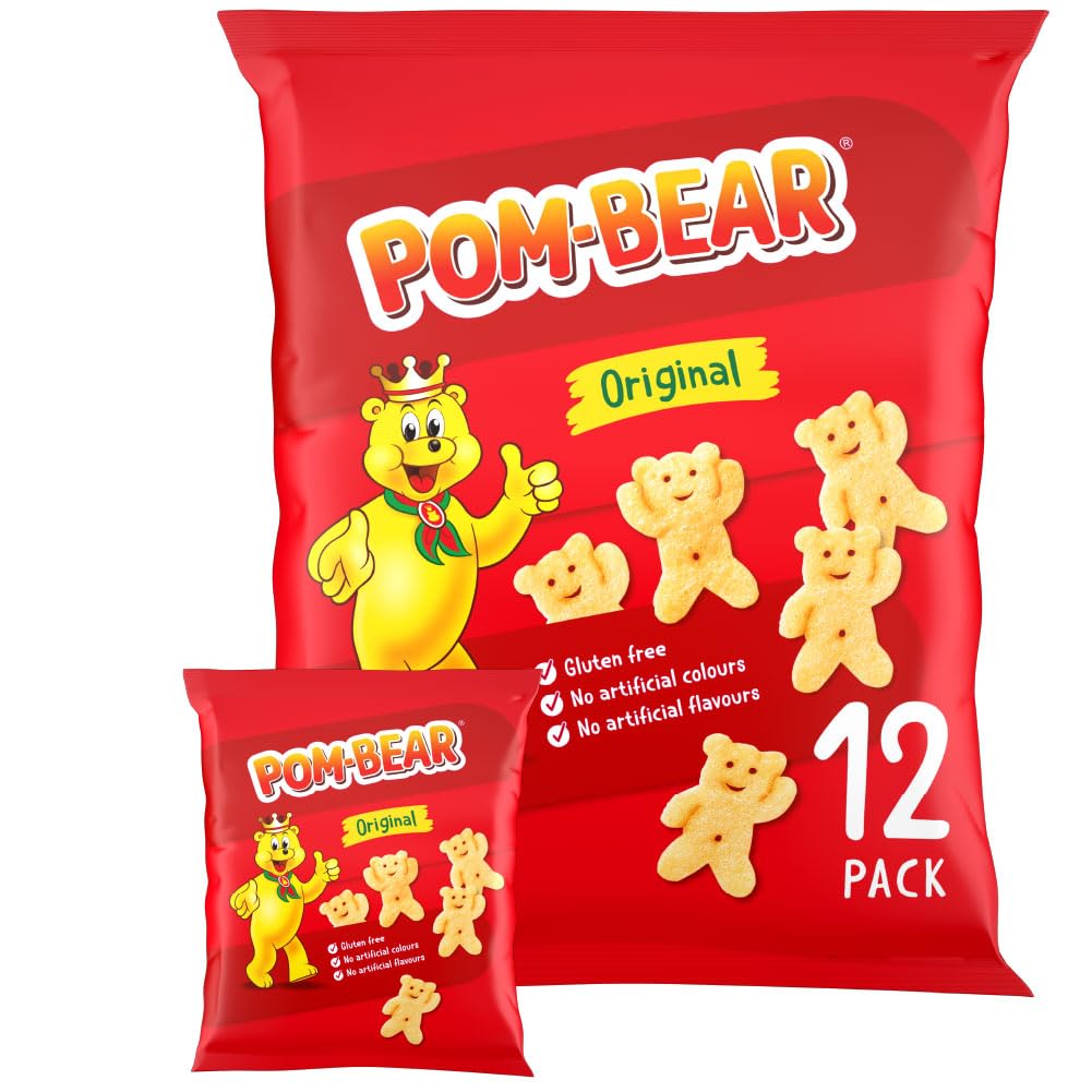 Pom Bear • Original Potato Snacks • Multipack • 12 Bags