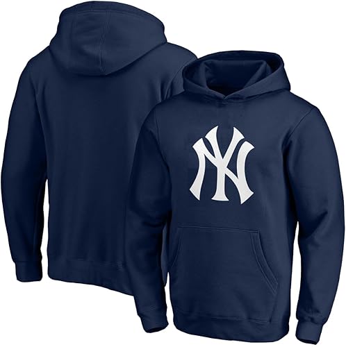 Outerstuff MLB - Sudadera con capucha para niños y jóvenes de 8 a 20 años con licencia oficial de Ball Park con logotipo primario